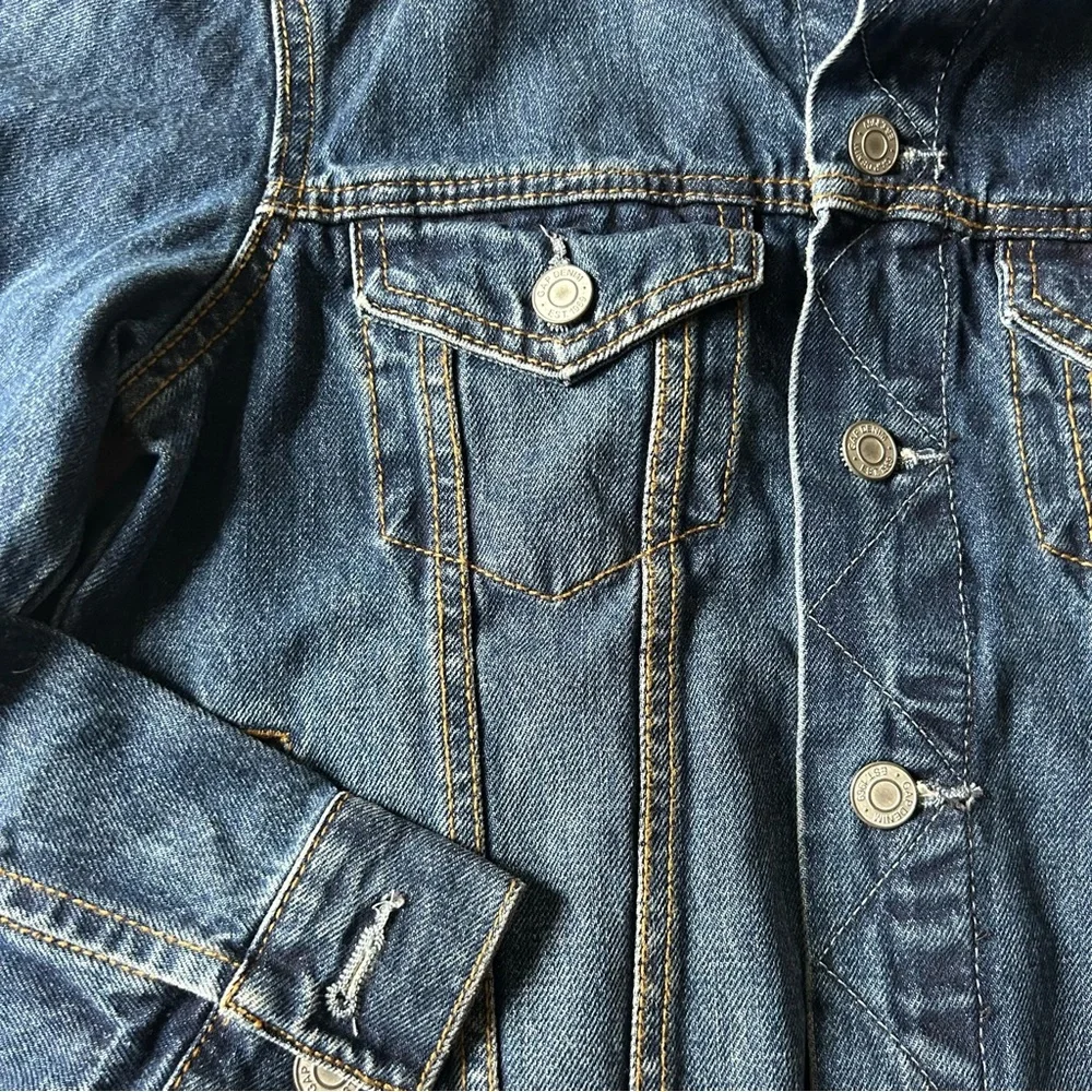 NWT GAP Blue Button Front Denim Jean Jacket
